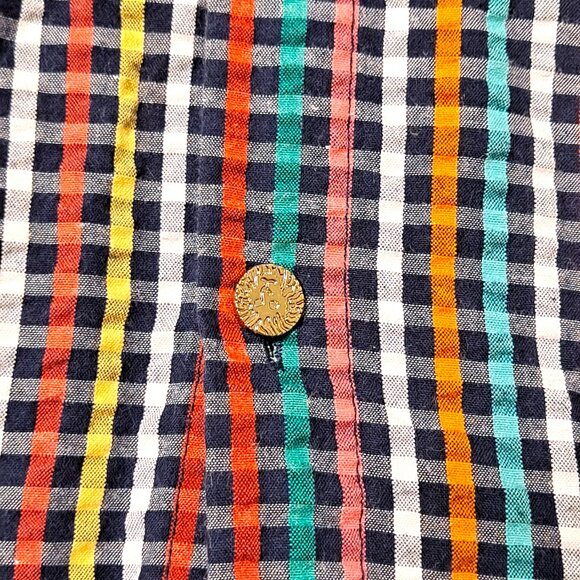 Anne Klein Multicolor Plaid Button-Up Shirt - XL - Picture 4 of 7
